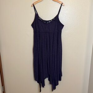 Simply Vera Vera Wang Spaghetti Strap Asymmetrical Purple Dress